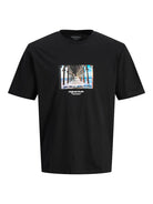 JACK JONES ORIGINALS Vesterbro Picture Tee Black side view
