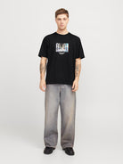 JACK JONES ORIGINALS Vesterbro Picture Tee Moonbeam back view