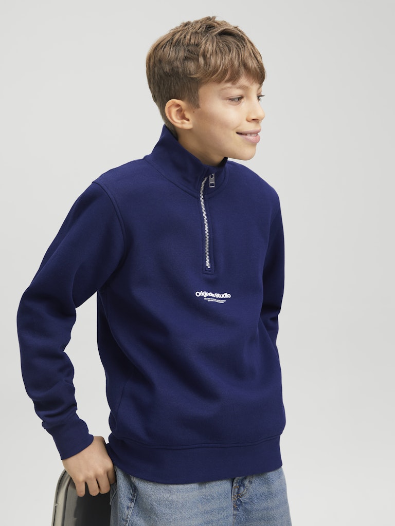 Vesterbro Junior Ocean Cavern Quarter Zip Sweat-Zip view