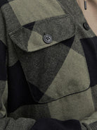 JACK & JONES Darren Dusty Olive Overshirt Dusty Olive flat front view