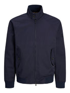 JACK JONES PREMIUM Blurudy Harrington Jacket-Night Sky Night Sky flat front view