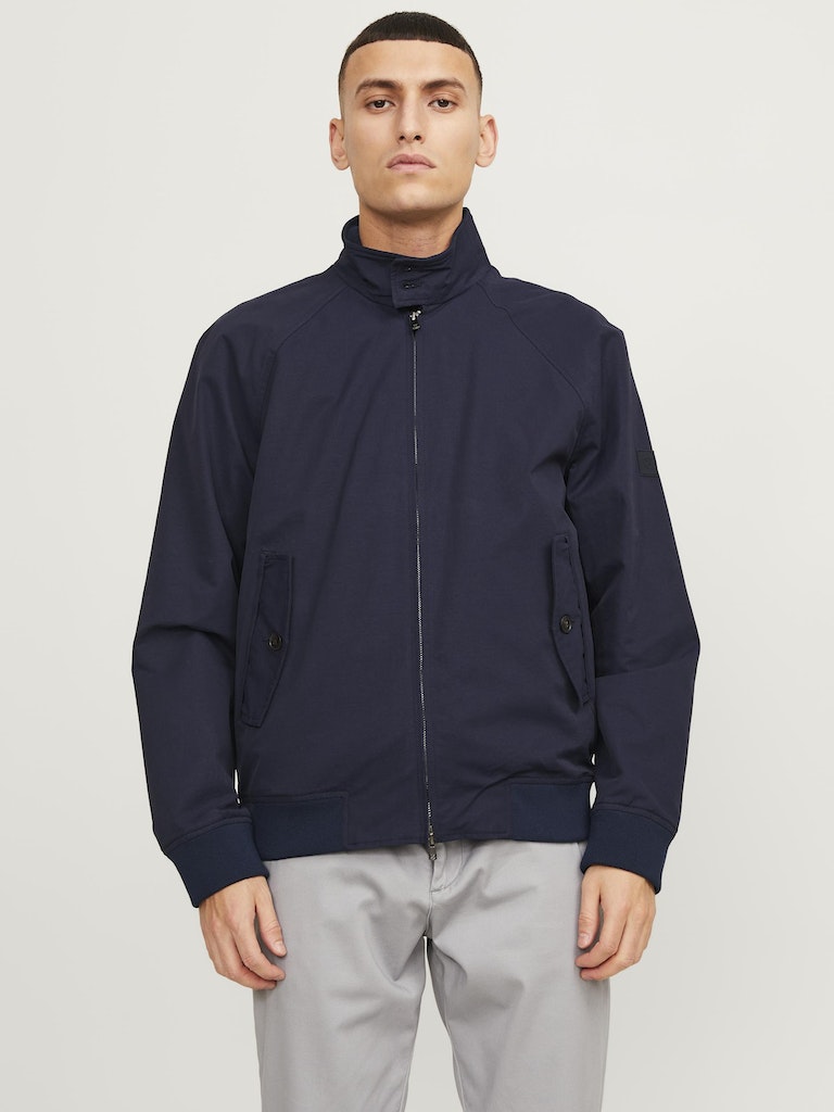 JACK JONES PREMIUM Blurudy Harrington Jacket-Night Sky Night Sky front view