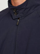 JACK JONES PREMIUM Blurudy Harrington Jacket-Night Sky Night Sky back view