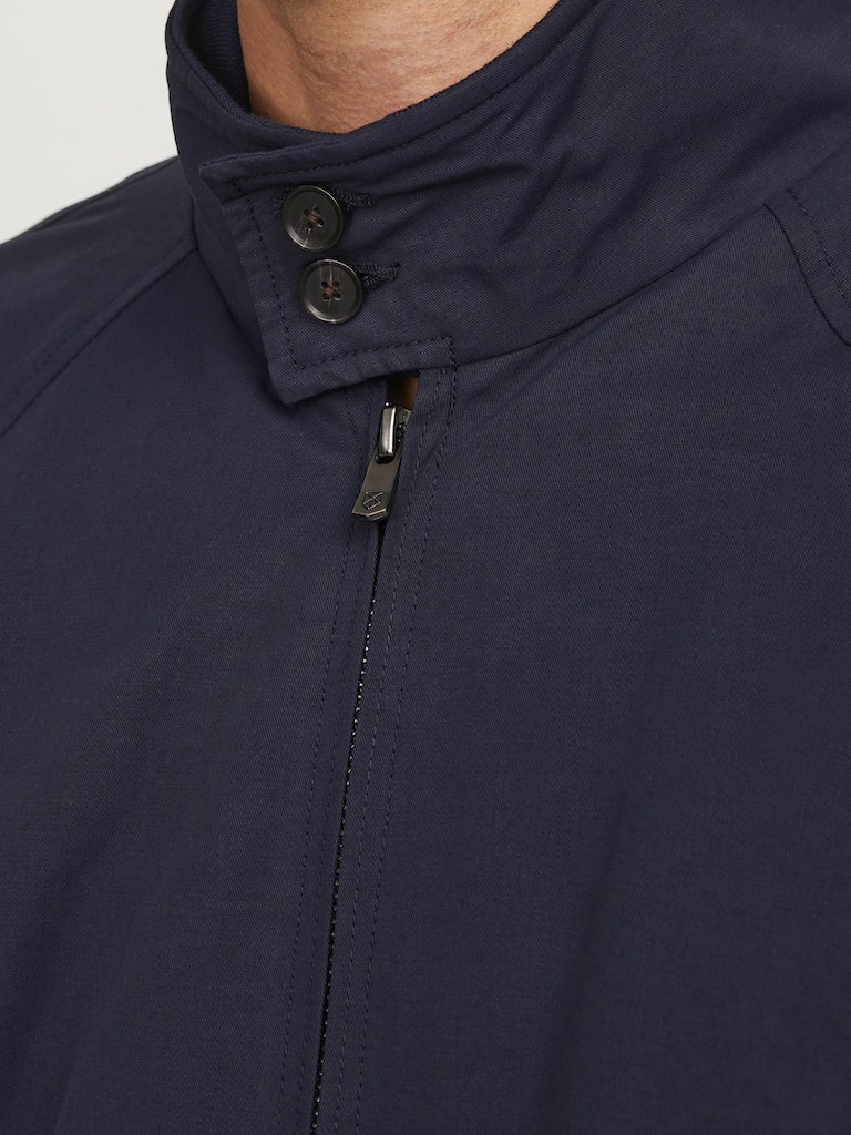 JACK JONES PREMIUM Blurudy Harrington Jacket-Night Sky Night Sky back view