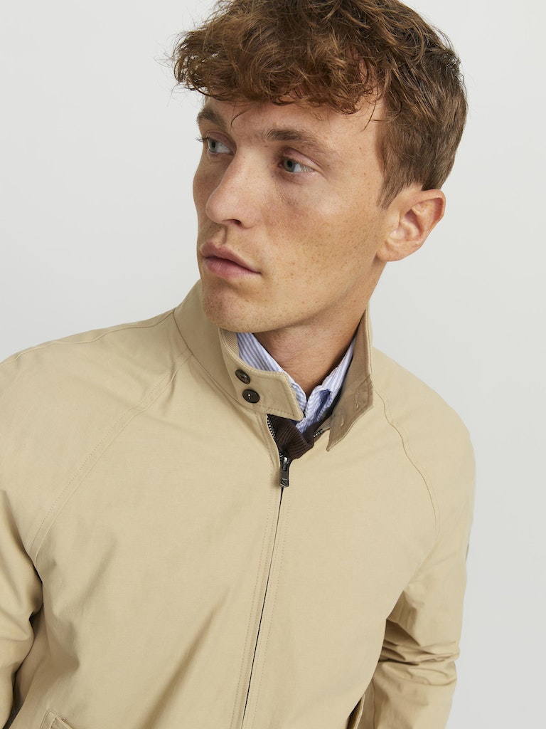 JACK JONES PREMIUM Rudy Harrington Jacket-Fields Of Rye Fields Of Rye flat front view