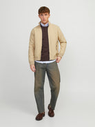 JACK JONES PREMIUM Rudy Harrington Jacket-Fields Of Rye Fields Of Rye model front view