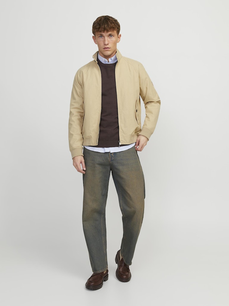 JACK JONES PREMIUM Rudy Harrington Jacket-Fields Of Rye Fields Of Rye model front view