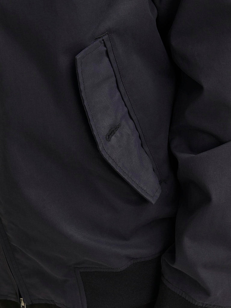 Men's Blurudy Harrington Jacket-Black-Pocket View
