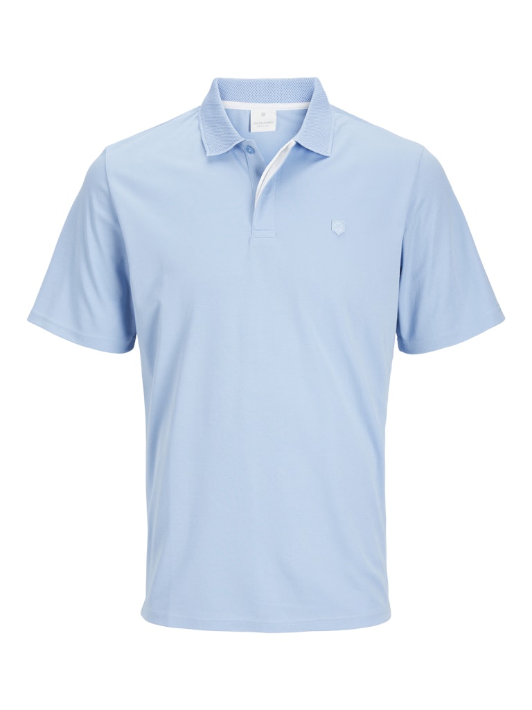 Rodney Short Sleeve Sky Blue Polo Shirt-Front view