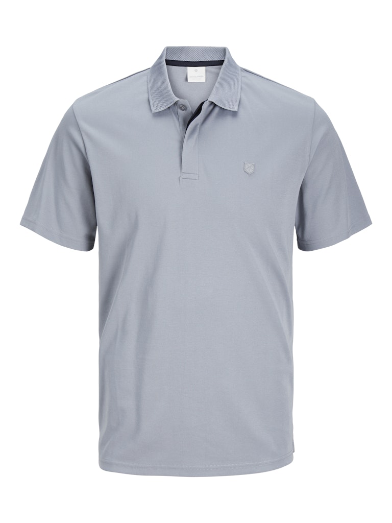 Rodney Short Sleeve Grey Polo Shirt-Front view