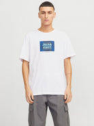 JACK&JONES Hudson White Crew Neck Tee White front view