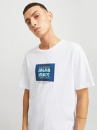 JACK&JONES Hudson White Crew Neck Tee White back view