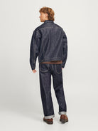 JACK & JONES Brent Selvedge Blue Denim Jacket BLUE DENIM side view