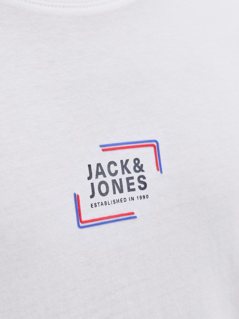 JACK&JONES Corp Graphic T-Shirt-White WHITE side view
