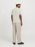 JACK & JONES Emil Knit Structure Short Sleeve Shirt-Cloud Dancer Cloud Dancer detail view