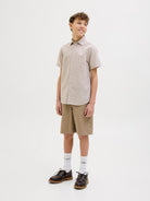 Jack Jones Youths Tony Carpenter Shorts Junior-Elmwood Elmwood model front view