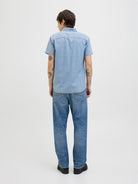 JACK & JONES Creek Light Blue Denim Shirt Light Blue Denim detail view