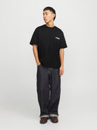 JACK JONES CORE Union Back Print Tee-Black BLACK detail view
