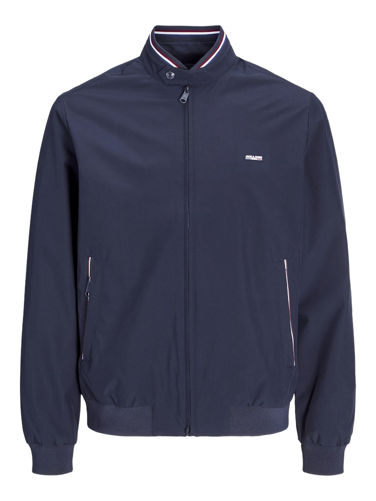 JACK JONES PREMIUM Brad Navy Bomber Jacket SEABORNE side view