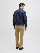 JACK JONES PREMIUM Brad Navy Bomber Jacket SEABORNE detail view