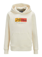 Jack Jones Youths Frederiksberg Junior Hoodie-Antique White Antique White front view