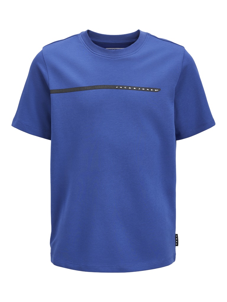 Fusion Full Branding Beaucoup Blue Junior Tee-Ghost Front View