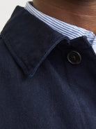 JACK JONES PREMIUM Derry Worker Long Sleeve Overshirt-Dark Navy DARK NAVY back view