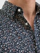 JACK JONES PREMIUM Summer Print Short Sleeve Shirt-Night Sky Night Sky detail view