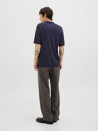 JACK JONES PREMIUM William Knit Polo Short Sleeve-Night Sky Night Sky detail view