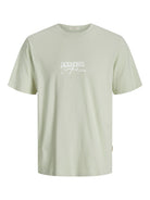 JACK JONES ORIGINALS Almeria Branding Celadon Tint Tee Celadon Tint side view