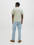 JACK JONES ORIGINALS Almeria Branding Celadon Tint Tee Celadon Tint detail view