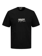 Almeria Branding Black Tee-Front view