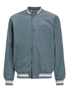Jack Jones Youths Almeria Bomber Jacket Junior-Stormy Weather Stormy Weather flat front view