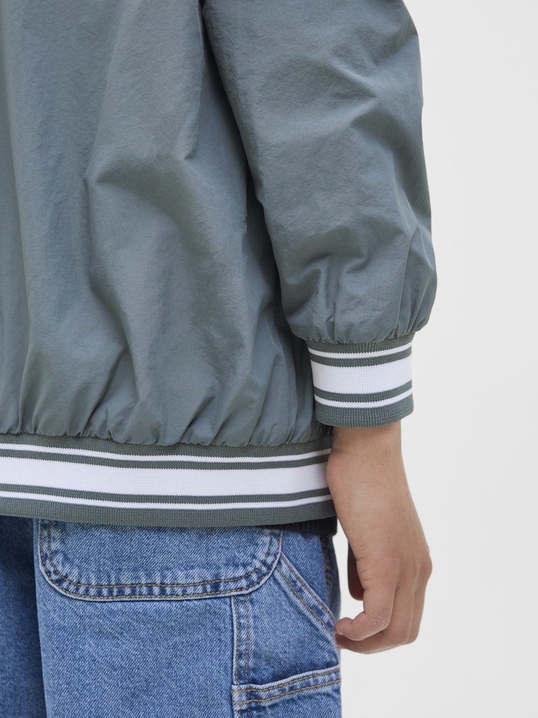 Jack Jones Youths Almeria Bomber Jacket Junior-Stormy Weather Stormy Weather side view