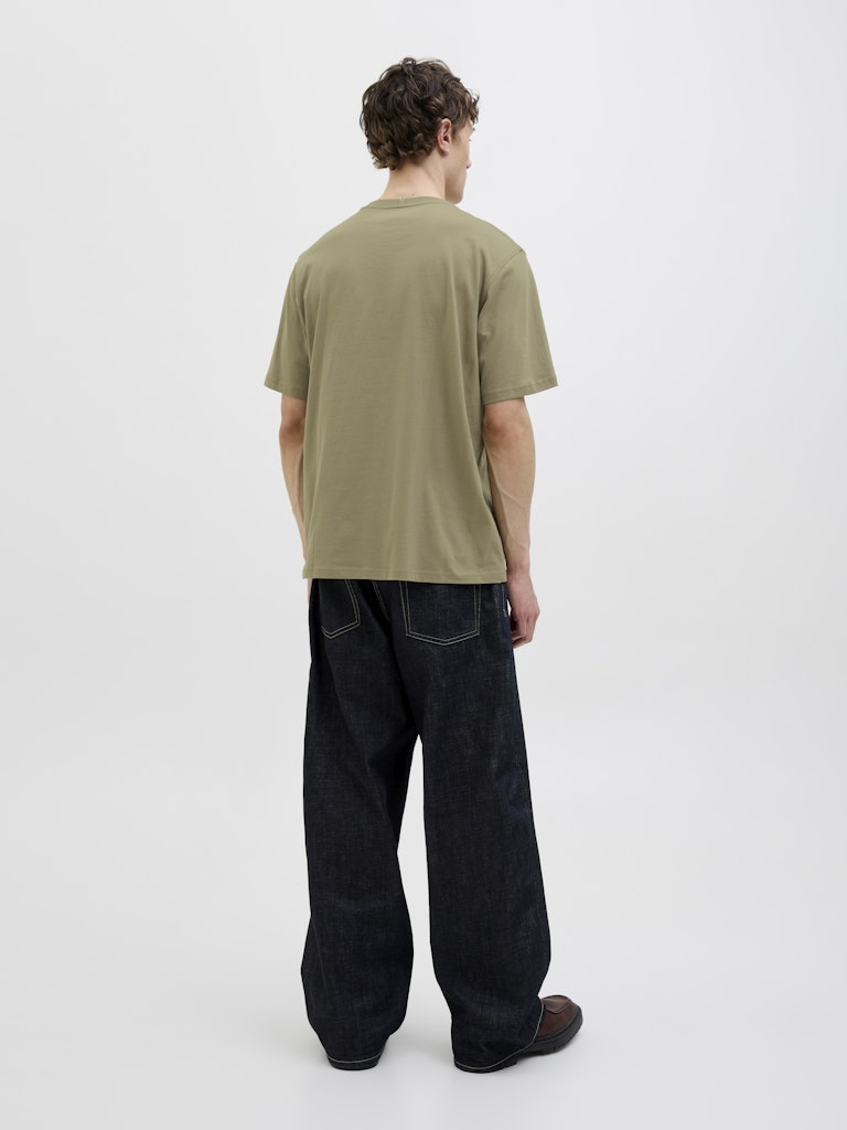 JACK JONES ORIGINALS Frederiksberg Box Script Silver Sage Tee Silver Sage detail view