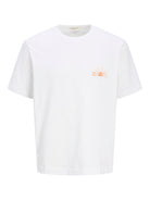 Jack Jones Youths Canggu Summer Picture Tee Short Sleeve Junior-Bright White Bright White side view