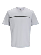 Jack Jones Youths Fusion Full Branding Tee Short Sleeve Junior-Gray Dawn Gray Dawn front view