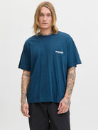 JACK JONES CORE Union Back Print Tee Short Sleeve Crew-Titan Titan front view
