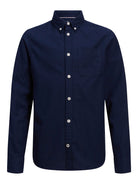 Jack Jones Youths Oxford Junior Shirt-Navy Blazer Navy Blazer alternate view