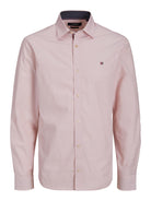 JACK JONES PREMIUM Derek Classic Long Sleeve Shirt-Misty Rose Misty Rose front view