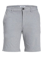 JACK & JONES Marco Cooper Light Grey Melange Chino Shorts Grey Melange front view