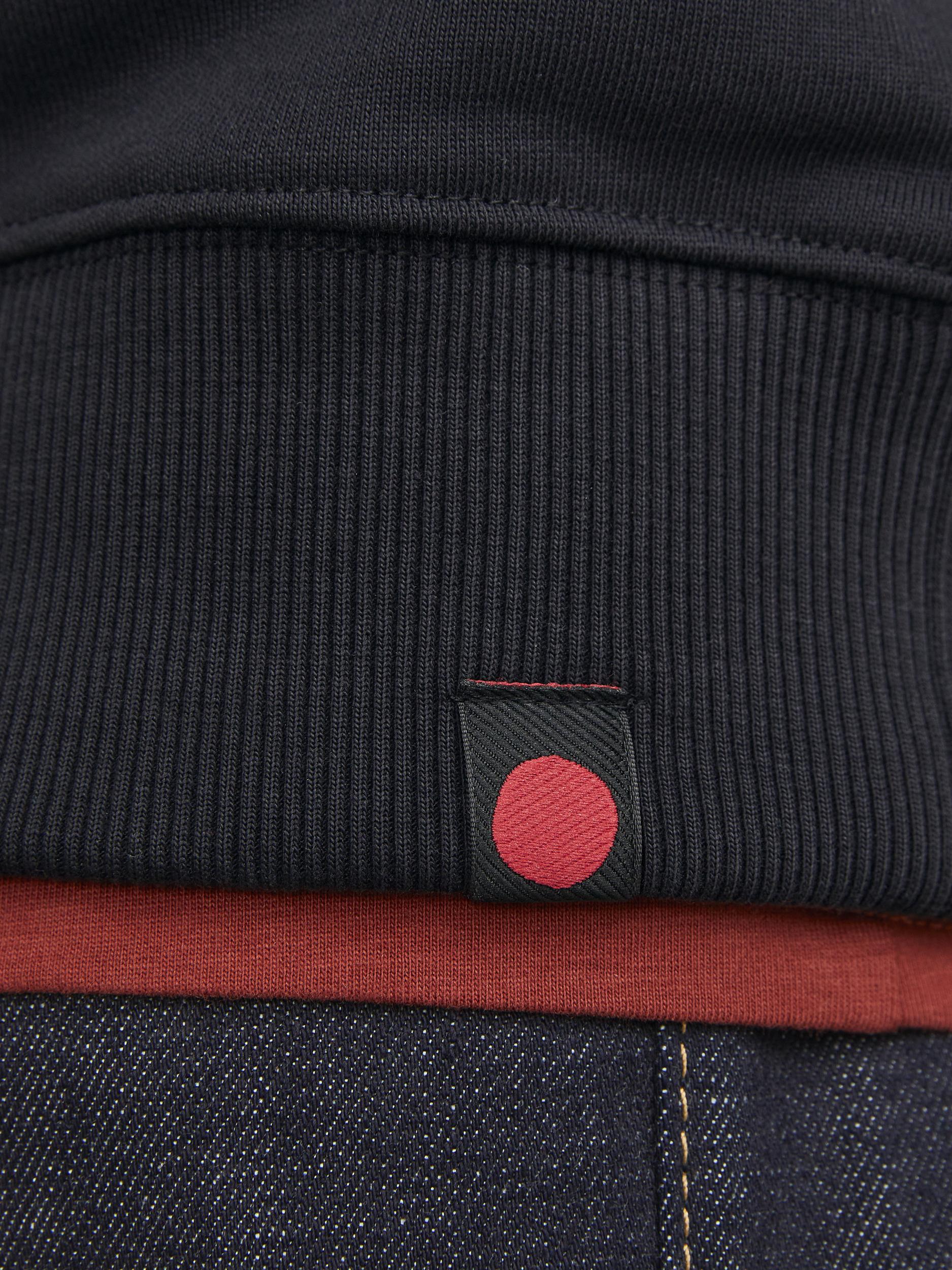 Men's Mac Sweat Half Zip - Black-Tab Logo View