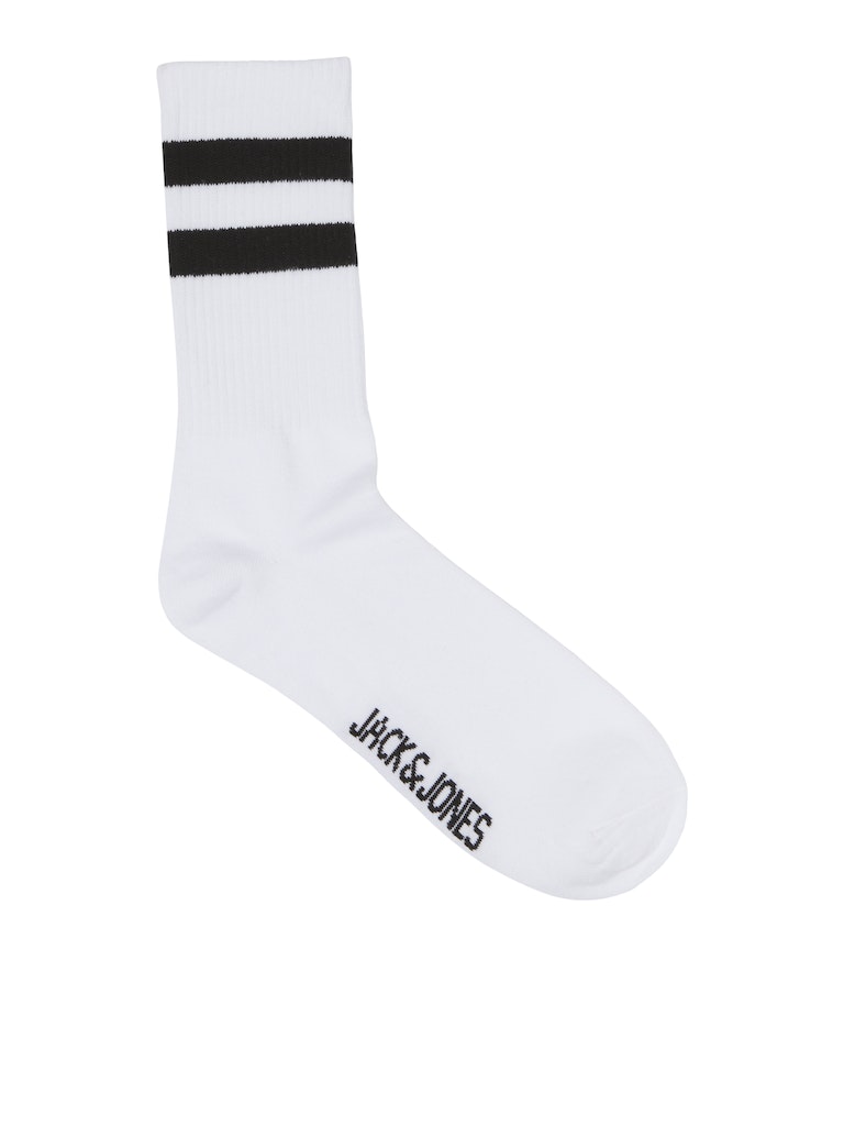 Men's Gab Tennis Socks-Black-Front View