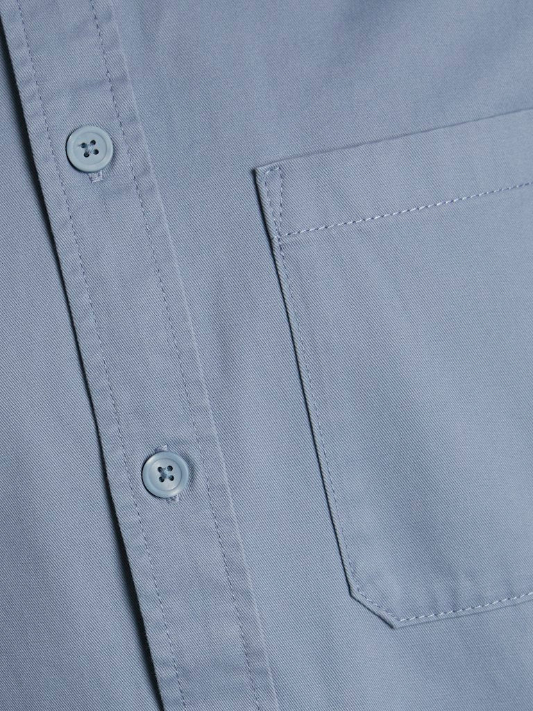 JACK JONES CORE Collective Zac Overshirt Short Sleeve-Flint Stone Flint Stone model front view