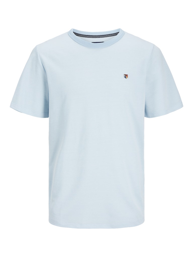 Win Structure  Crew Neck Cerulean Tee-Front view