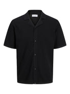 JACK&JONES Orion Black Resort Knit Polo Black front view