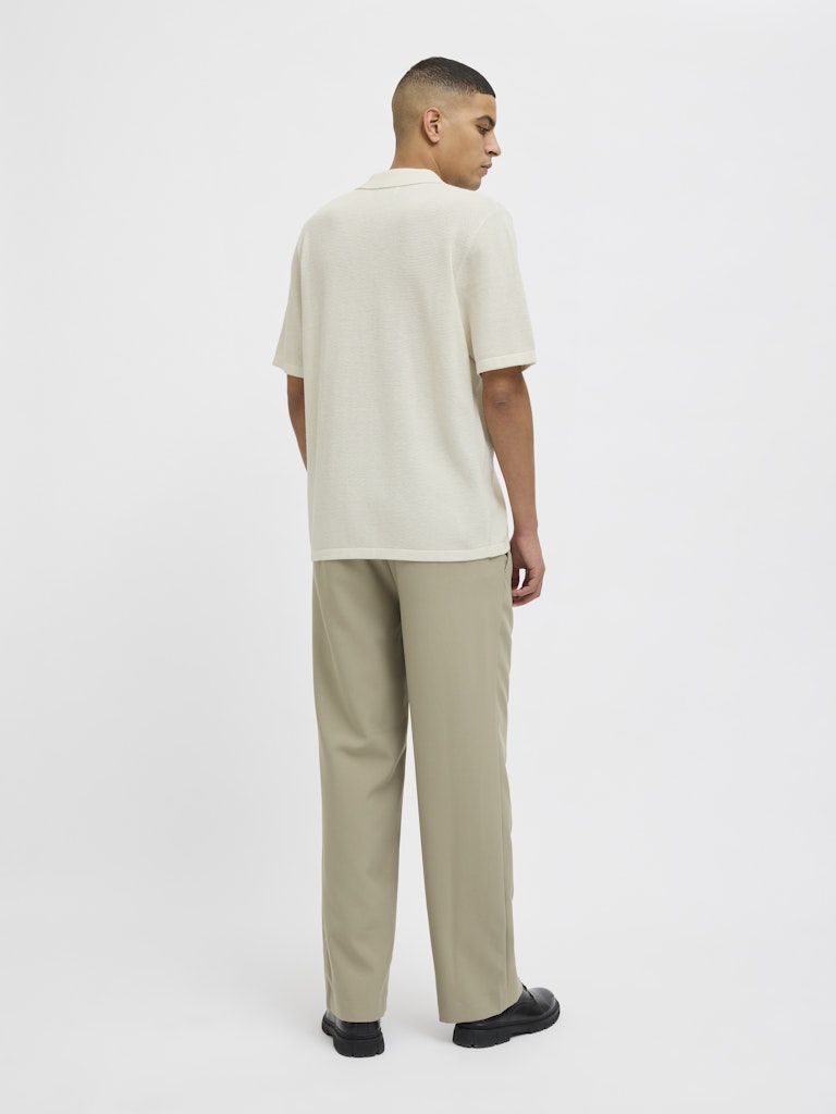JACK&JONES Orion Cloud Dancer Resort Knit Polo Cloud Dancer detail view