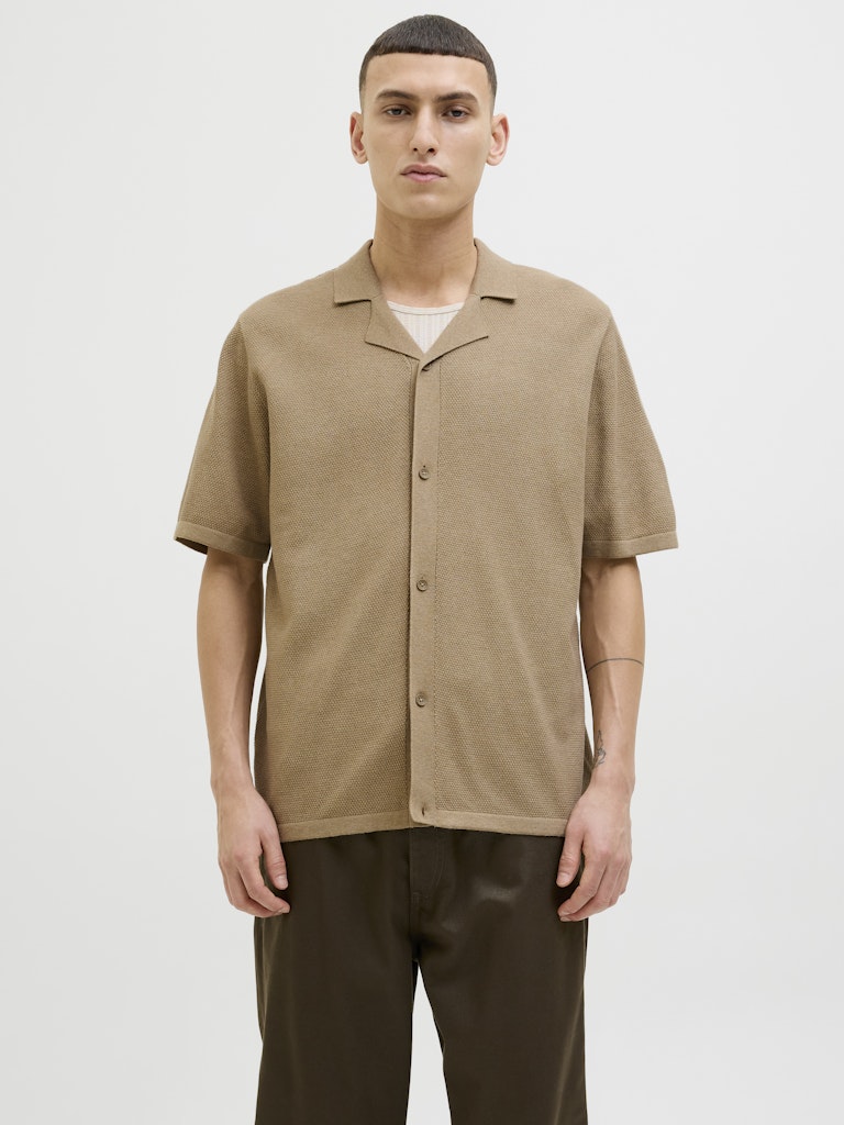 JACK&JONES Orion Coriander Resort Knit Polo Coriander front view