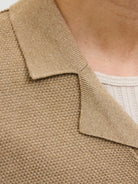 JACK&JONES Orion Coriander Resort Knit Polo Coriander side view