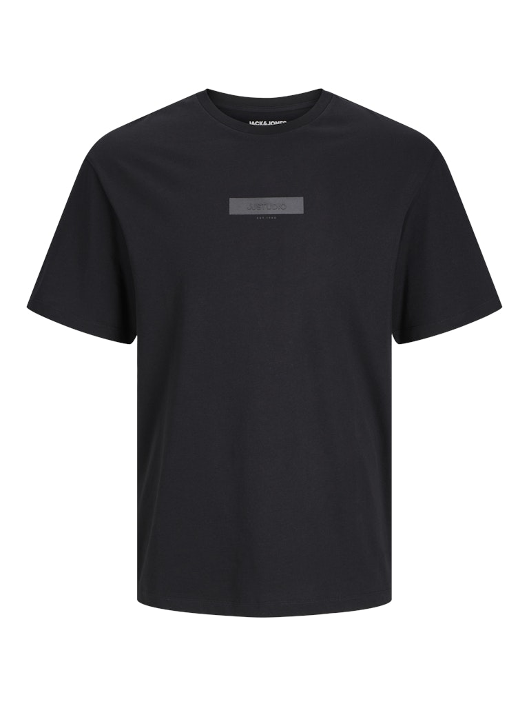 Taka Crew Neck Black Tee-Front view